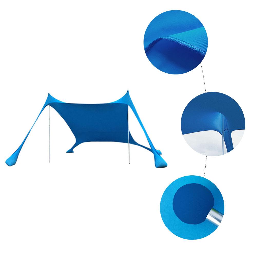 Cheap Goat Tents Family Beach Sunshade Lightweight Sun Shade Tent With Sandbag Anchors 4 Free Pegs UPF50+ UV Large Portable Canopy Drop shipping Tents 
